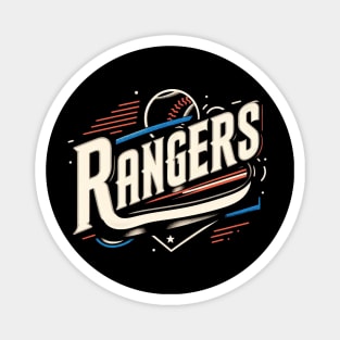 Rangers Fan Vintage Design Magnet